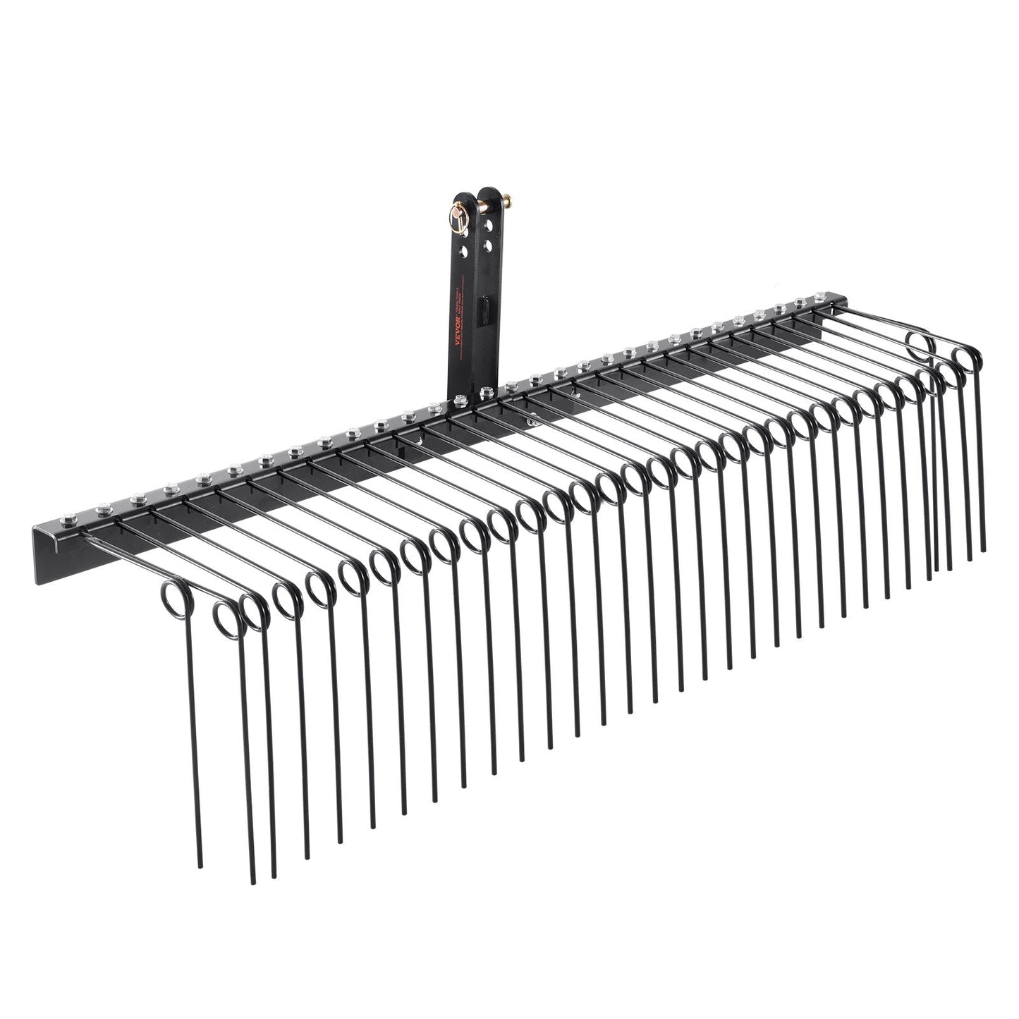 1.8m Tow-Behind Dethatcher Rake with 32 Steel Tines for Tractors