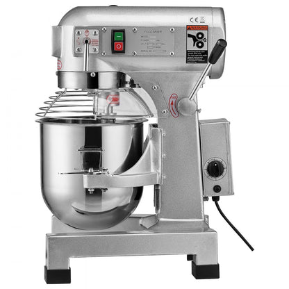 VEVOR Commercial Food Mixer 18.9L 3-Speed Stand Dough Mixer 1100W for Restaurant