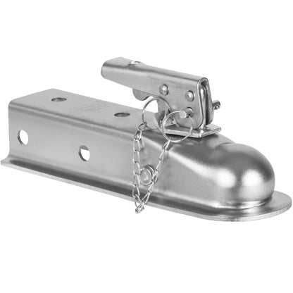 Heavy Duty Trailer Coupler for 5 cm Ball, 1587 kg Capacity, Zinc Plated