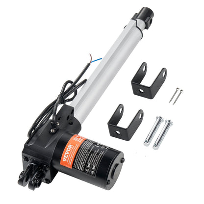 Heavy Duty 12V Linear Actuator, 250mm Stroke, 6000N Force, IP44 Rated