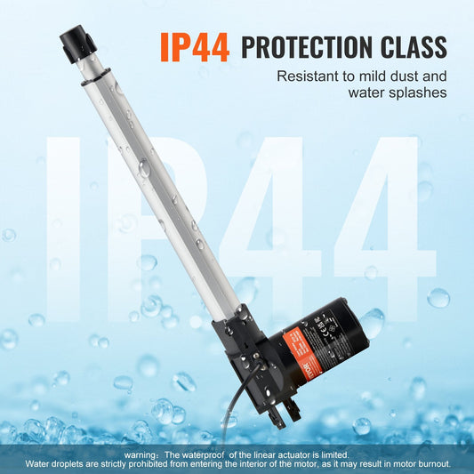 12V Heavy Duty Linear Actuator, 300mm Stroke, 6000N Force, IP44 Rated