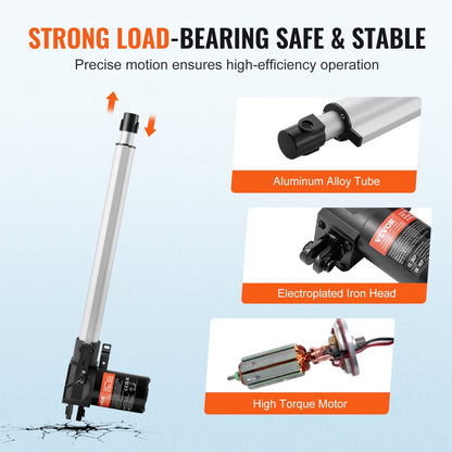 Heavy Duty 12V Linear Actuator 14m, 6000N, IP44, 5mm/s Speed