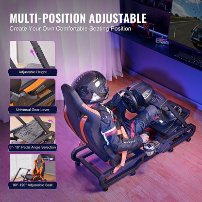Heavy Duty Racing Wheel Stand for Logitech & More - 150 kg Capacity, Adjustable