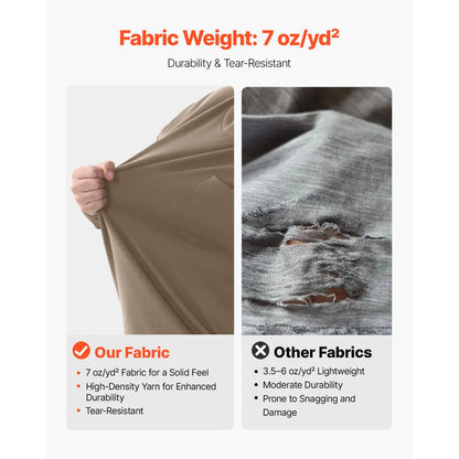 FR Shirts, Flame Resistant Long Sleeve Clothing Lightweight 7 oz Breathable Cotton, Men's Fire Retardant Work Shirt with