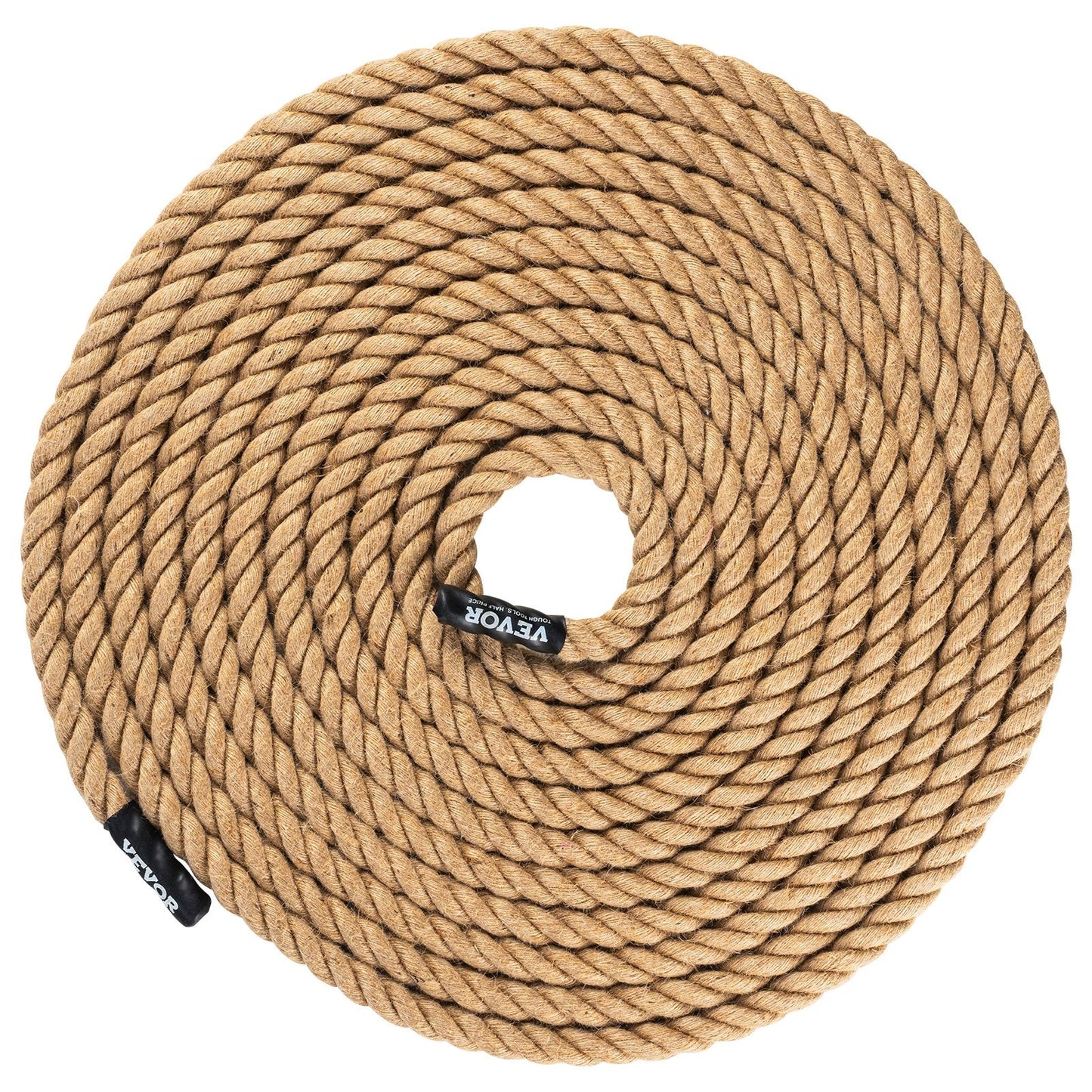 15m Gym Climbing Rope - Heavy-Duty Jute for Strength Training and Home Exercise