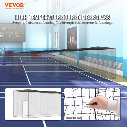 Professional Baseball/Softball Training Net with Door, Portable & Heavy Duty, 16.76m