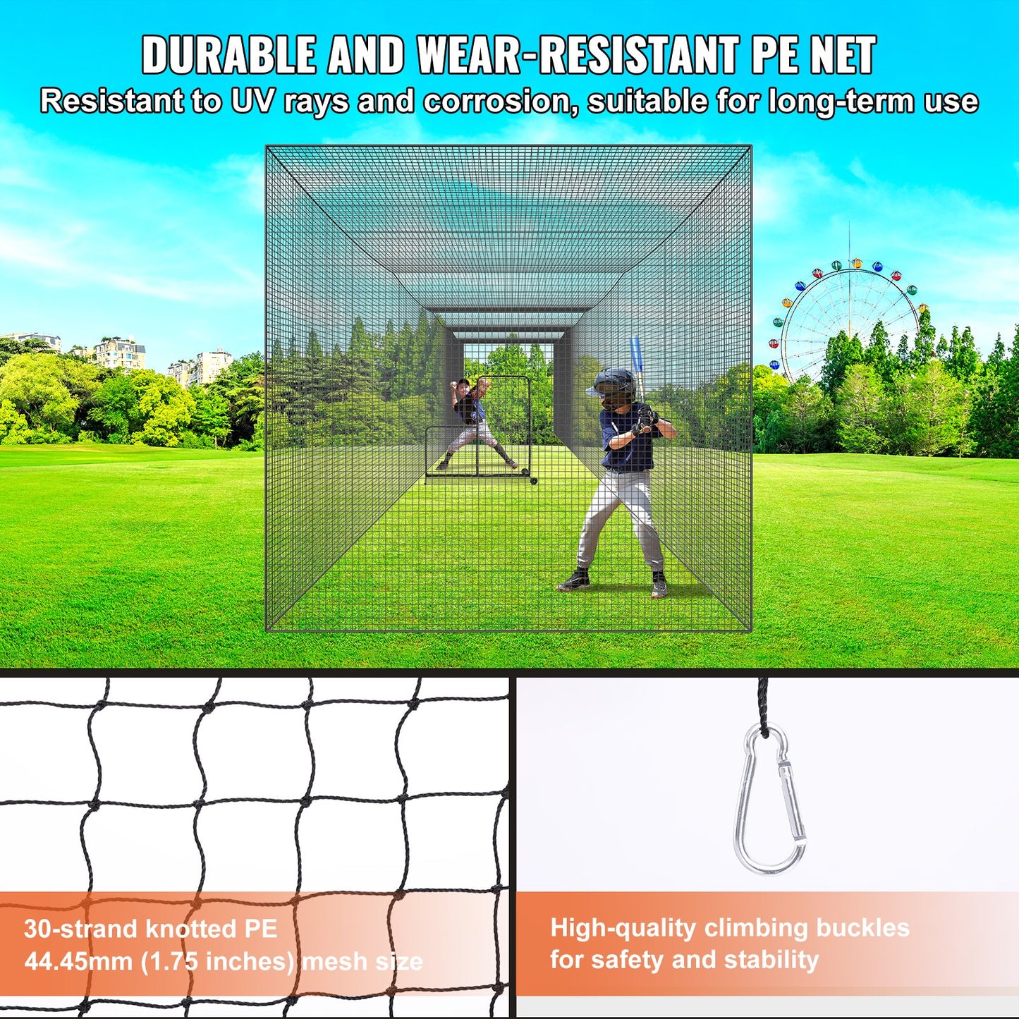 VEVOR Baseball Batting Netting, Professional Softball Baseball Batting Hitting Training