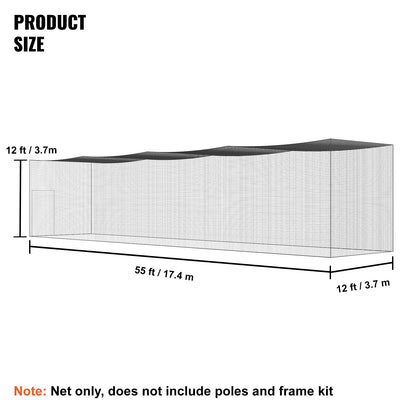 VEVOR Baseball Batting Netting, Professional Softball Baseball Batting Hitting Training