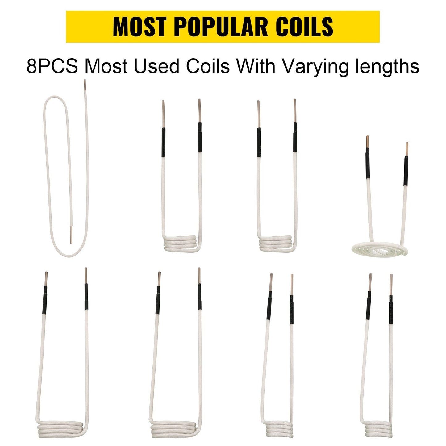Induction Heater Coil Kit - 8 Flexible Coils for Rusty Bolt Removal (0.65 kg)