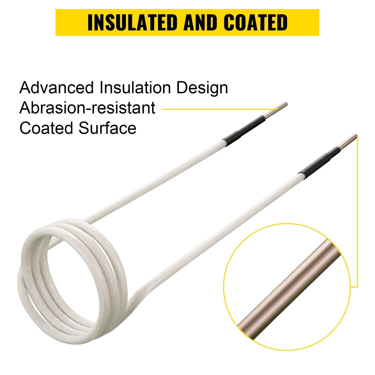 Induction Heater Coil Kit - 8 Flexible Coils for Rusty Bolt Removal (0.65 kg)