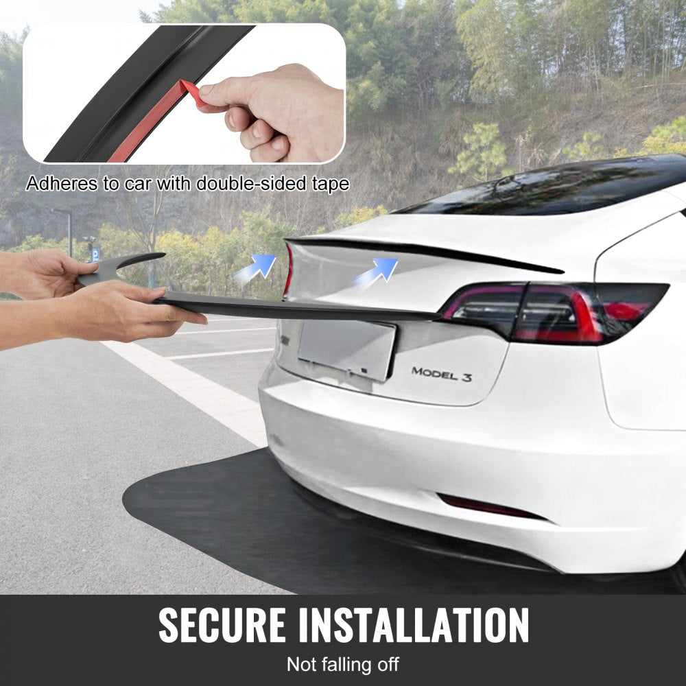 VEVOR Rear Spoiler 48.2'' GT Style Trunk Wing Compatible with Tesla Model 3
