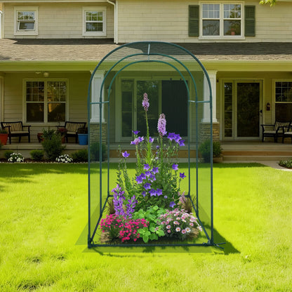 Crop Cage, 1.8 x 0.91 x 1.5 m Plant Protection Tent with Zippered Door, Wind-Resistant Tall Crop Cage, Easy to Install, Outdoor Raised Bed Cover with Frame, Plant Netting for Garden Patio Lawn