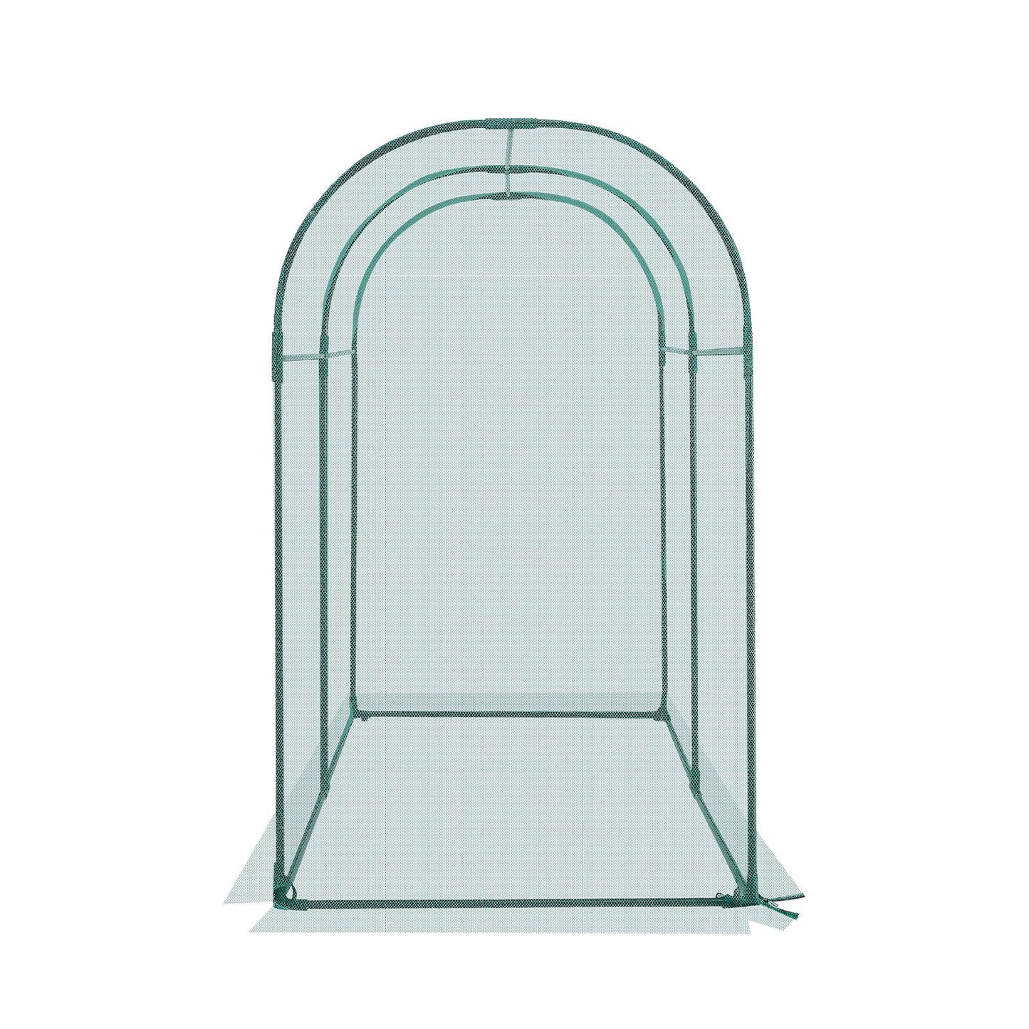 Crop Cage, 1.8 x 0.91 x 1.5 m Plant Protection Tent with Zippered Door, Wind-Resistant Tall Crop Cage, Easy to Install, Outdoor Raised Bed Cover with Frame, Plant Netting for Garden Patio Lawn