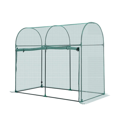 Crop Cage, 1.8 x 0.91 x 1.5 m Plant Protection Tent with Zippered Door, Wind-Resistant Tall Crop Cage, Easy to Install, Outdoor Raised Bed Cover with Frame, Plant Netting for Garden Patio Lawn