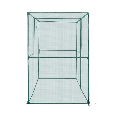 Crop Cage, 2.39 x 1.2 x 1.8 m Plant Protection Tent with Zippered Door, Wind-Resistant Tall Crop Cage, Easy to Install, Outdoor Raised Bed Cover, Tomato Plant Netting for Garden Patio Lawn