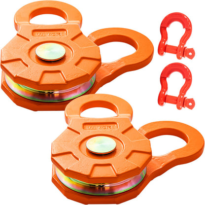 VEVOR Snatch Block, 11T/25,000 LBS Working Load Limit, Heavy Duty Winch Pulley for