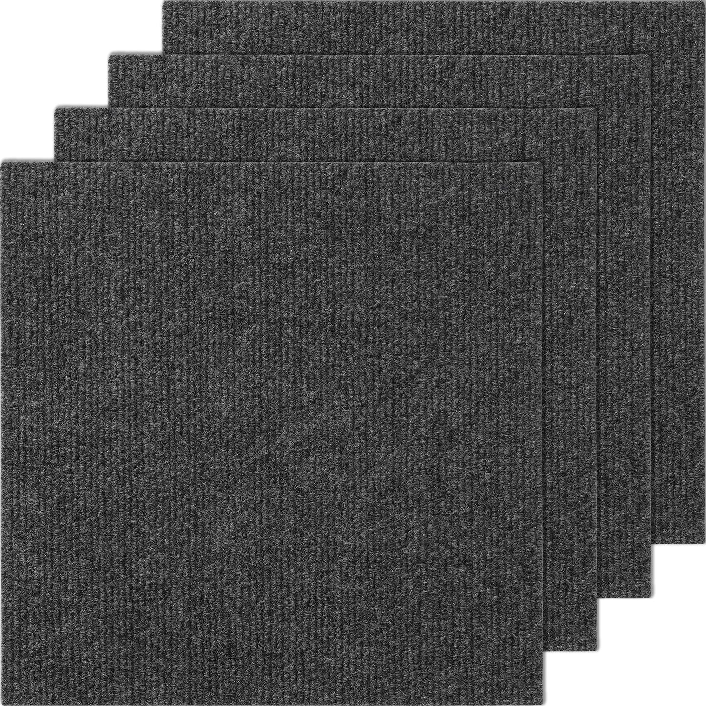 VEVOR Carpet Tiles Peel and Stick, 12” x 12” Squares Self Adhesive Carpet Floor