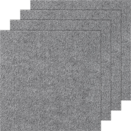 VEVOR Carpet Tiles Peel and Stick, 12” x 12” Squares Self Adhesive Carpet Floor