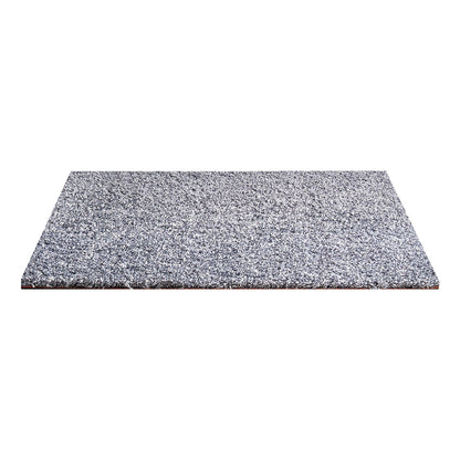 Carpet Tiles 457x457 mm, 10 Pack Carpet Square Rug Detachable & Damage-free, Self Adhesive Home Floor Soft Plush Padded for 2.1㎡ Coverage, Easy DIY for Living Room & Bedroom, Gray