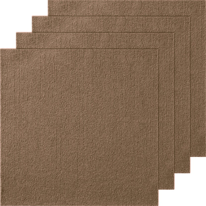 VEVOR Carpet Tiles Peel and Stick, 18” x 18” Squares Self Adhesive Carpet Floor