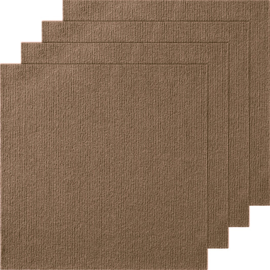 VEVOR Carpet Tiles Peel and Stick, 18” x 18” Squares Self Adhesive Carpet Floor