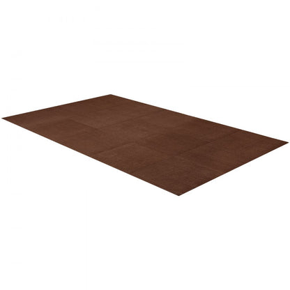 Carpet Tiles 610x610 mm 20 PCS Peel and Stick Rug Self Adhesive Brown