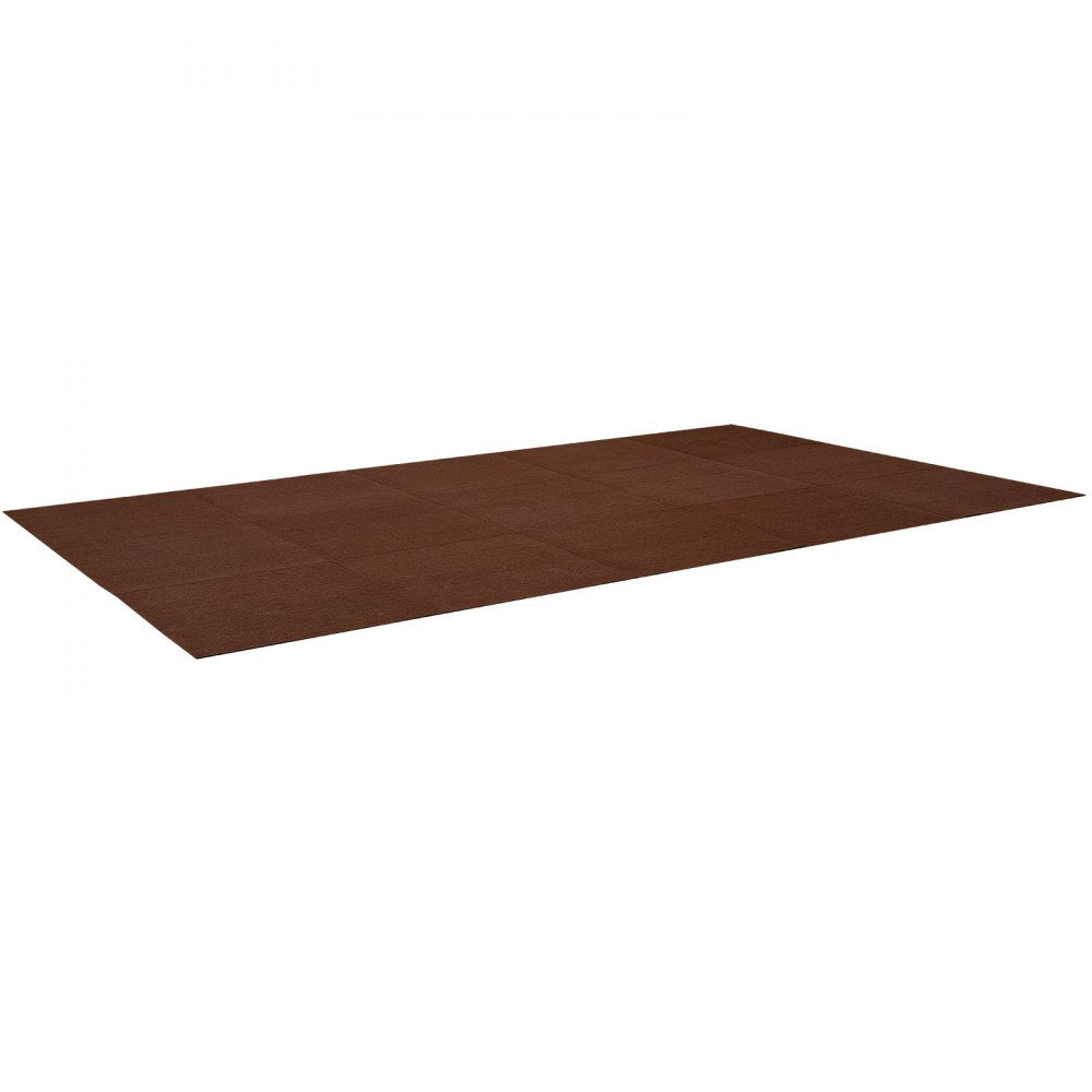 Carpet Tiles 610x610 mm 20 PCS Peel and Stick Rug Self Adhesive Brown