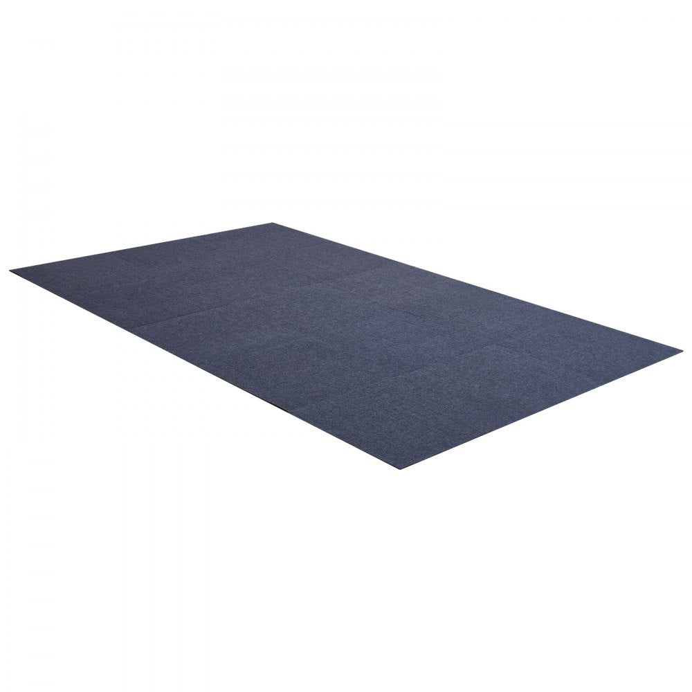 Carpet Tiles 610x610 mm 15 Pack Peel and Stick Rug Self Adhesive Gray