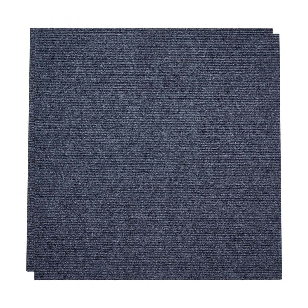 Carpet Tiles 610x610 mm 15 Pack Peel and Stick Rug Self Adhesive Gray