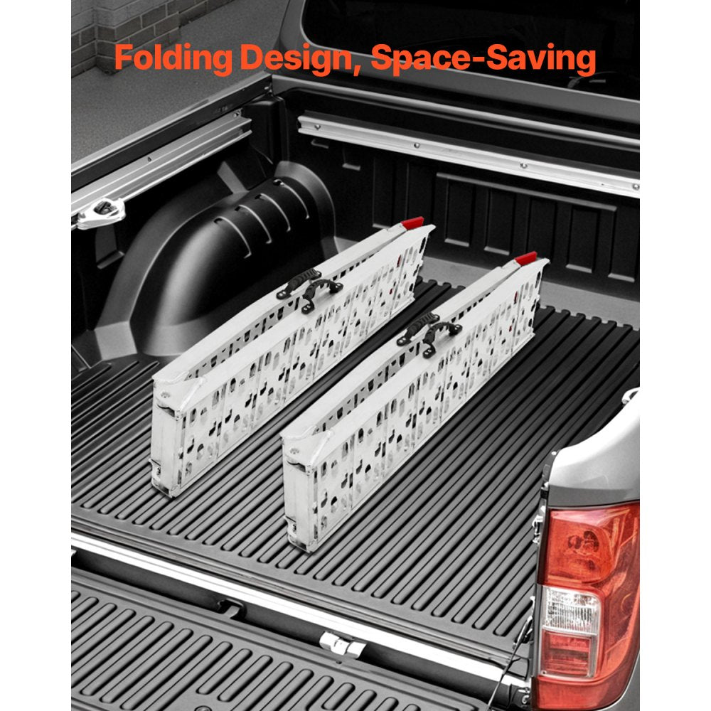 VEVOR 1500 lbs Aluminum Ramps 2Pcs Heavy-duty Loading Ramps with Handles