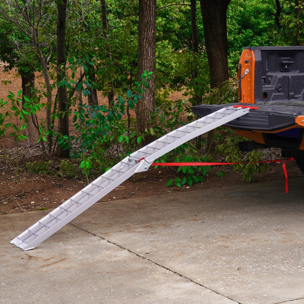 VEVOR Aluminum Ramp 750 LBS Foldable Loading Ramps for Pickup Trucks Bed 1 Piece