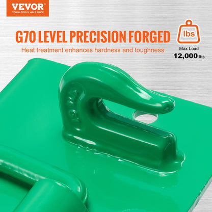 VEVOR 7.93 mm Tractor Bucket Hooks Grade 70 Steel Grab Hooks 12,000 lbs for RV