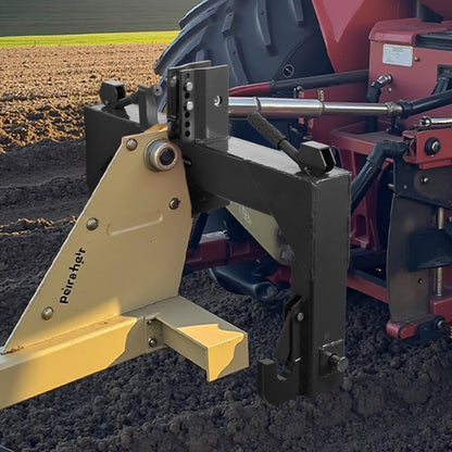 3-Point Quick Hitch 2" Receiver Fit Category 1 & 2 Tractor 3000lb Black