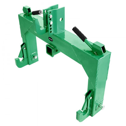 VEVOR 3-Point Quick Hitch 2" Receiver Fit Category 1 & 2 Tractor 3000lb Green