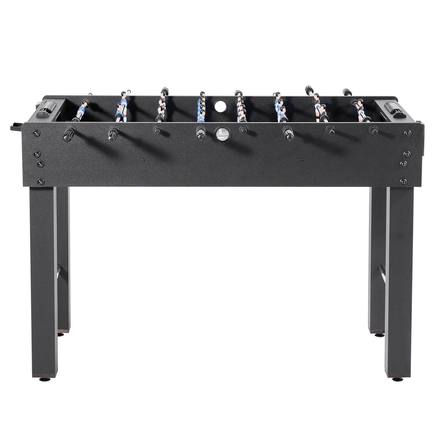 Foosball Table, 121 cm Standard Size Table, Indoor Full Size Foosball Tables for Home, Family, and Game Room, Durable Soccer Set, Includes 2 Balls, Score Keeper, and 2 Cup Holders