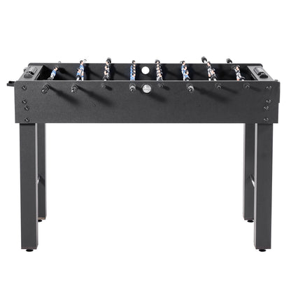 Foosball Table, 121 cm Standard Size Table, Indoor Full Size Foosball Tables for Home, Family, and Game Room, Durable Soccer Set, Includes 2 Balls, Score Keeper, and 2 Cup Holders
