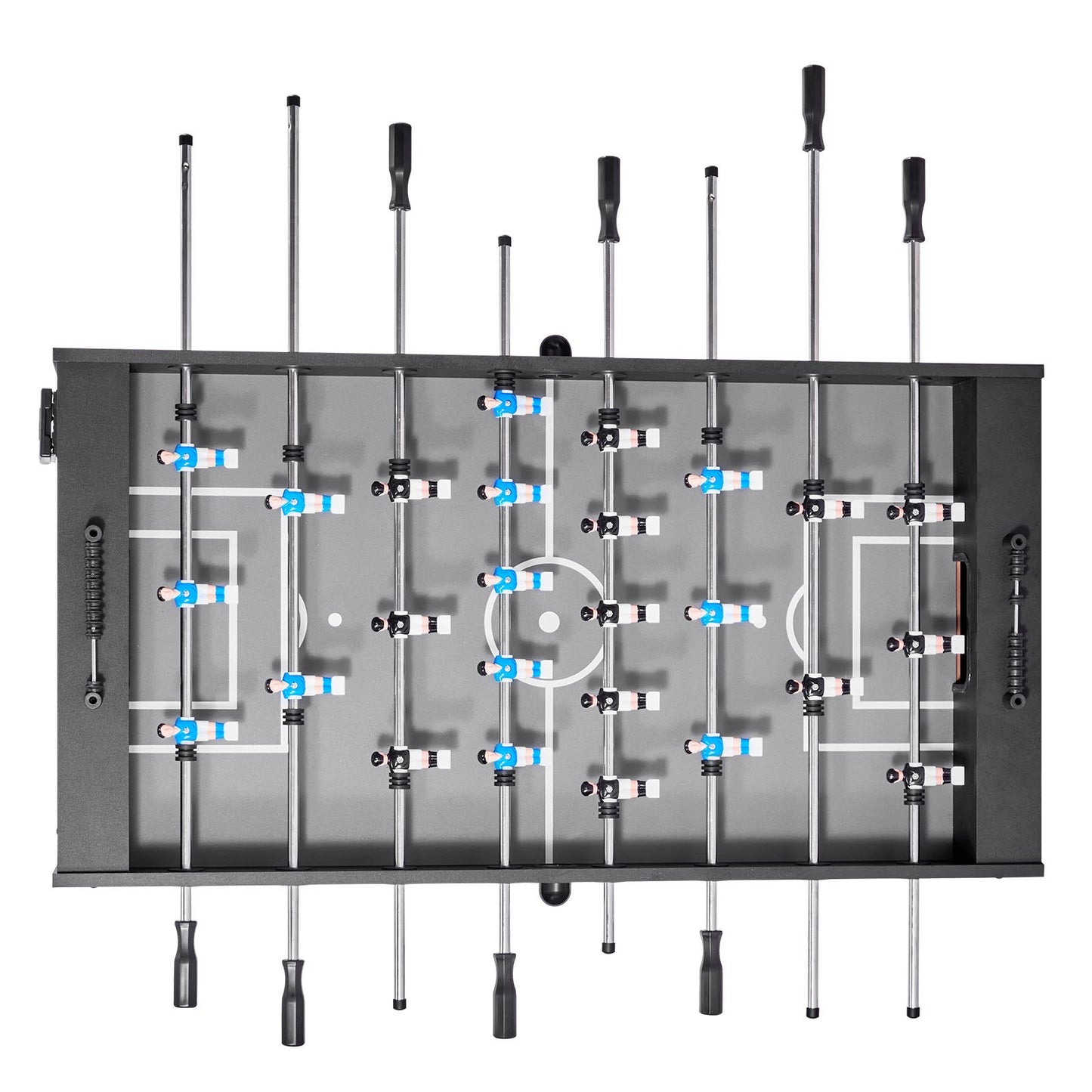 Foosball Table, 137 cm Standard Size Table, Indoor Full Size Foosball Tables for Home, Family, and Game Room, Durable Soccer Set, Includes 4 Balls, Score Keeper, and 2 Cup Holders