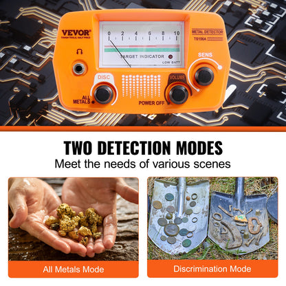 VEVOR Metal Detector for Kids, 8", Professional Adjustable Higher Accuracy