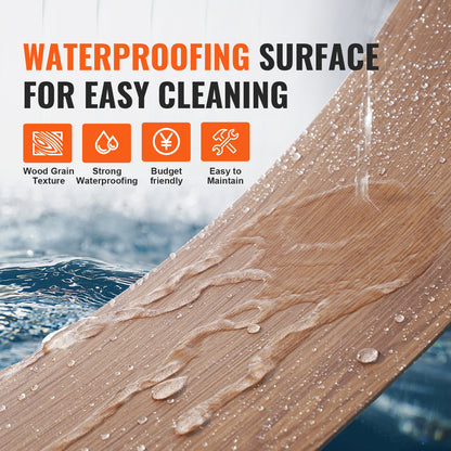 VEVOR Self Adhesive Vinyl Floor Tiles 36 x 6 inch, 36 Tiles 2.5mm Thick Peel & Stick,