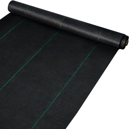 Heavy Duty 100x1.98m Weed Barrier Fabric, Soil-Friendly & Permeable Cover