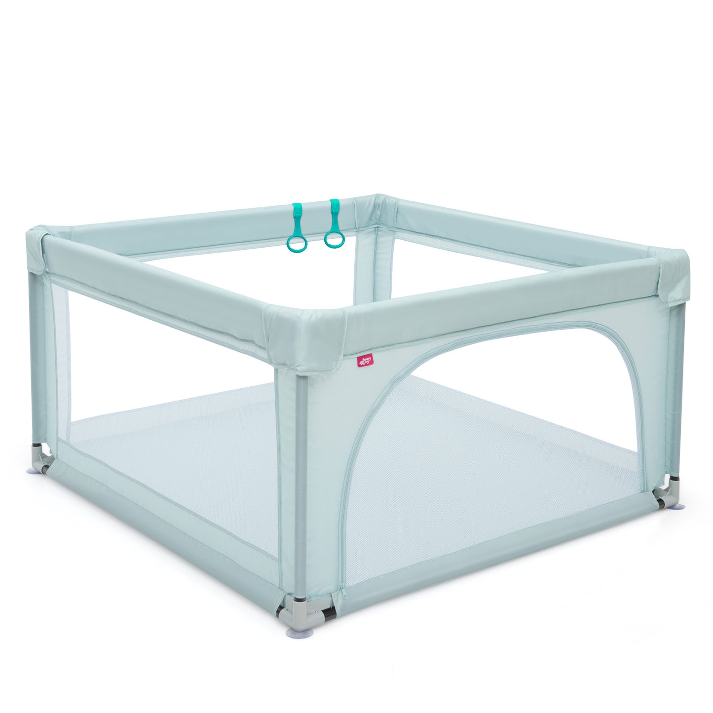 Baby Playpen Safety Activity Fence with 50 Ocean Balls for Toddlers-Blue