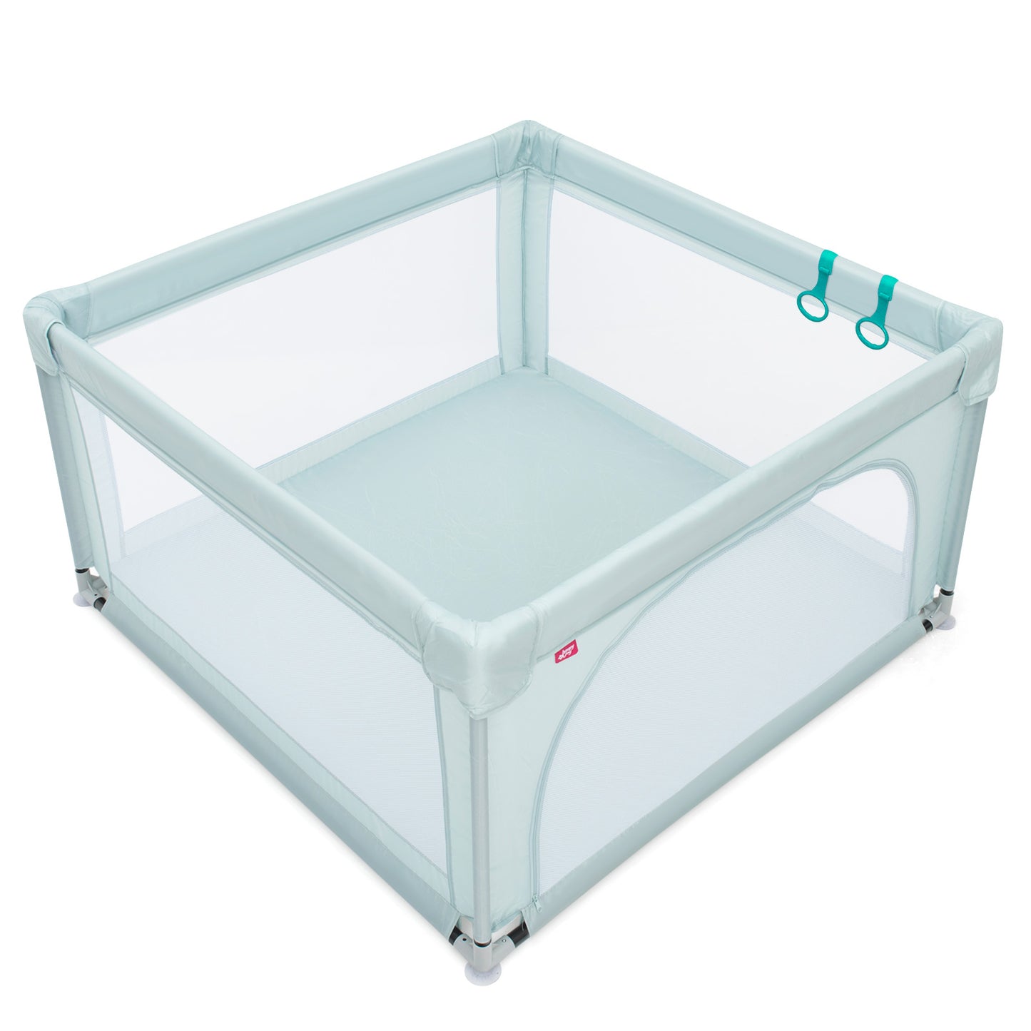 Baby Playpen Safety Activity Fence with 50 Ocean Balls for Toddlers-Blue