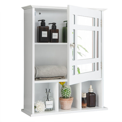 Painted MDF construction resists moisture, odors, and wear for durable bathroom organization