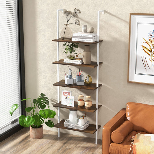 Wall Mounted Display Rack Bookshelf for Office-Natural