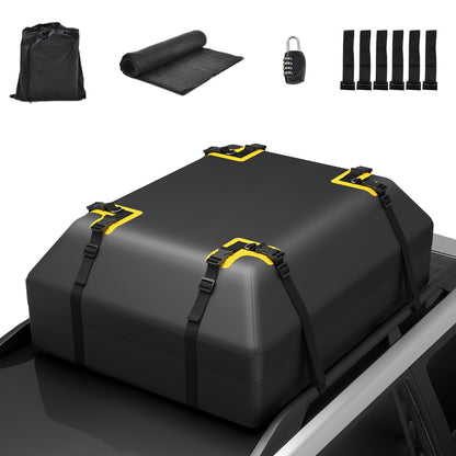 425L 100% Waterproof Roof Top Luggage Bag for All Vehicles-Black