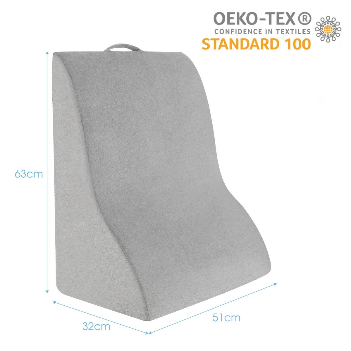 Costway 32cm Body Elevation Pillow with Unique Curved Design