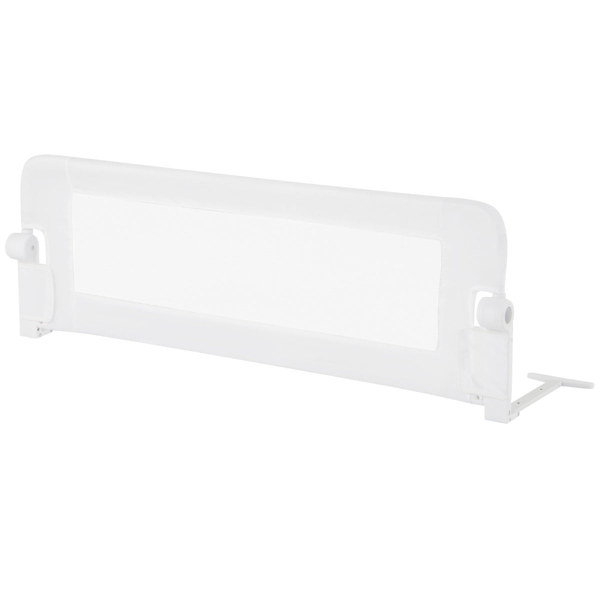 Toddler Bed Rail Cot Guard with Safety Strap-White