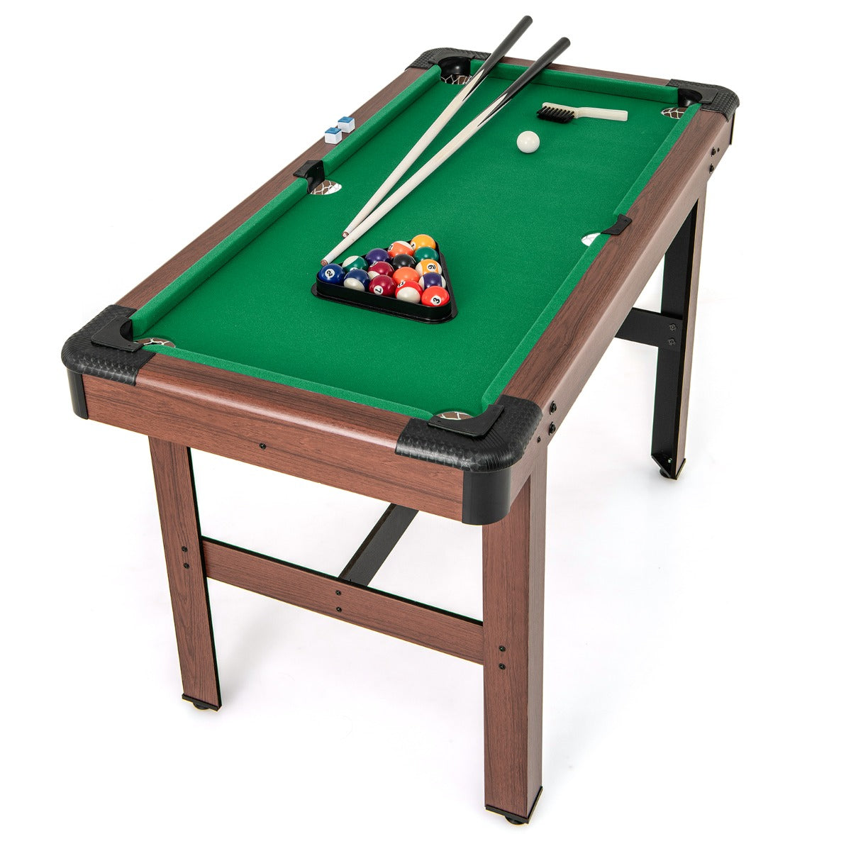 1.2M Wooden Billiard Table with Accessories - Compact and Stable Design