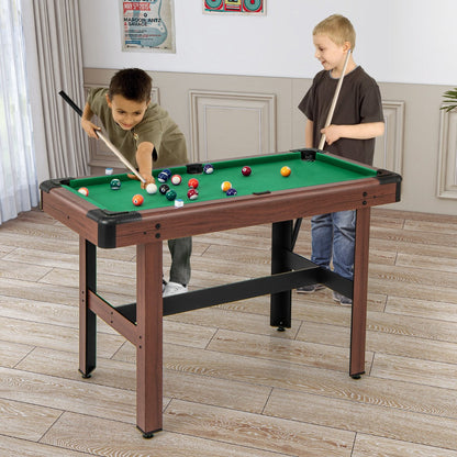 1.2M Wooden Billiard Table with Accessories - Compact and Stable Design