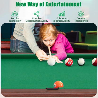 1.2M Wooden Billiard Table with Accessories - Compact and Stable Design